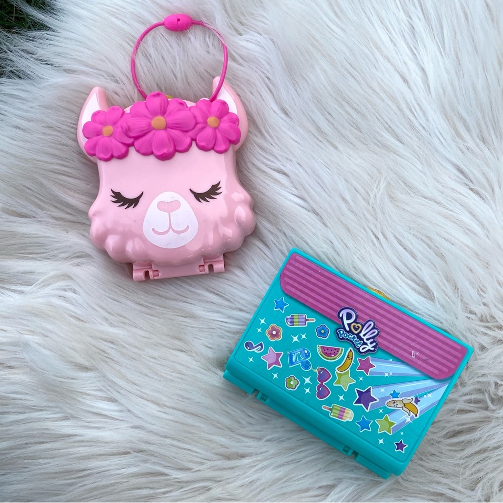 Polly Pocket llama book school bundle 2018